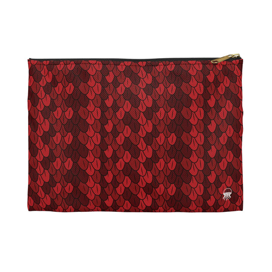 Accessory Pouch - Carmine Wyrm - by Jelly Kvlt