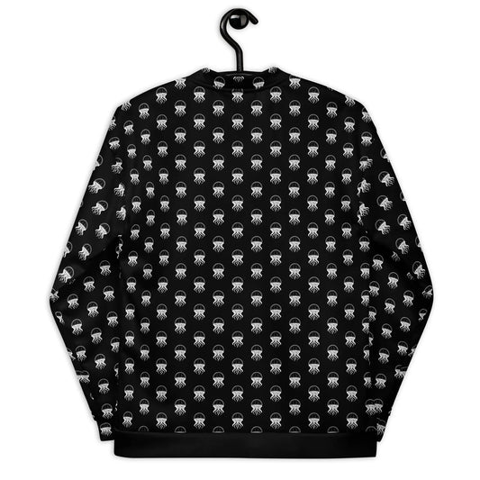 Bomber Jacket Jellyfish Invaders | Retro Arcade & Cosmic Edge