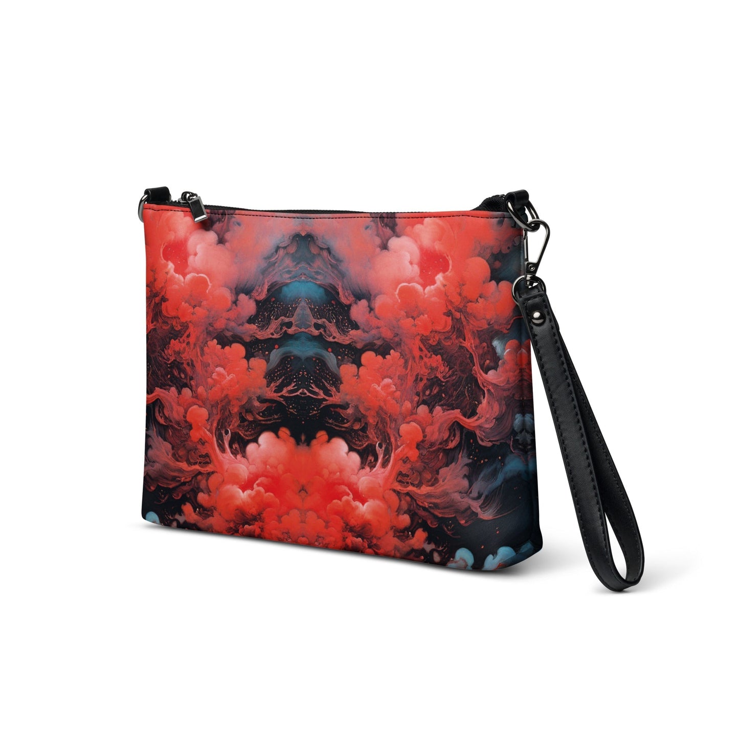 Crossbody bag Ethereal Crimson Flow - Dark - by Jelly Kvlt