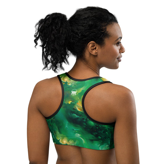 Sports bra - Viridian Shroud - by Jelly Kvlt