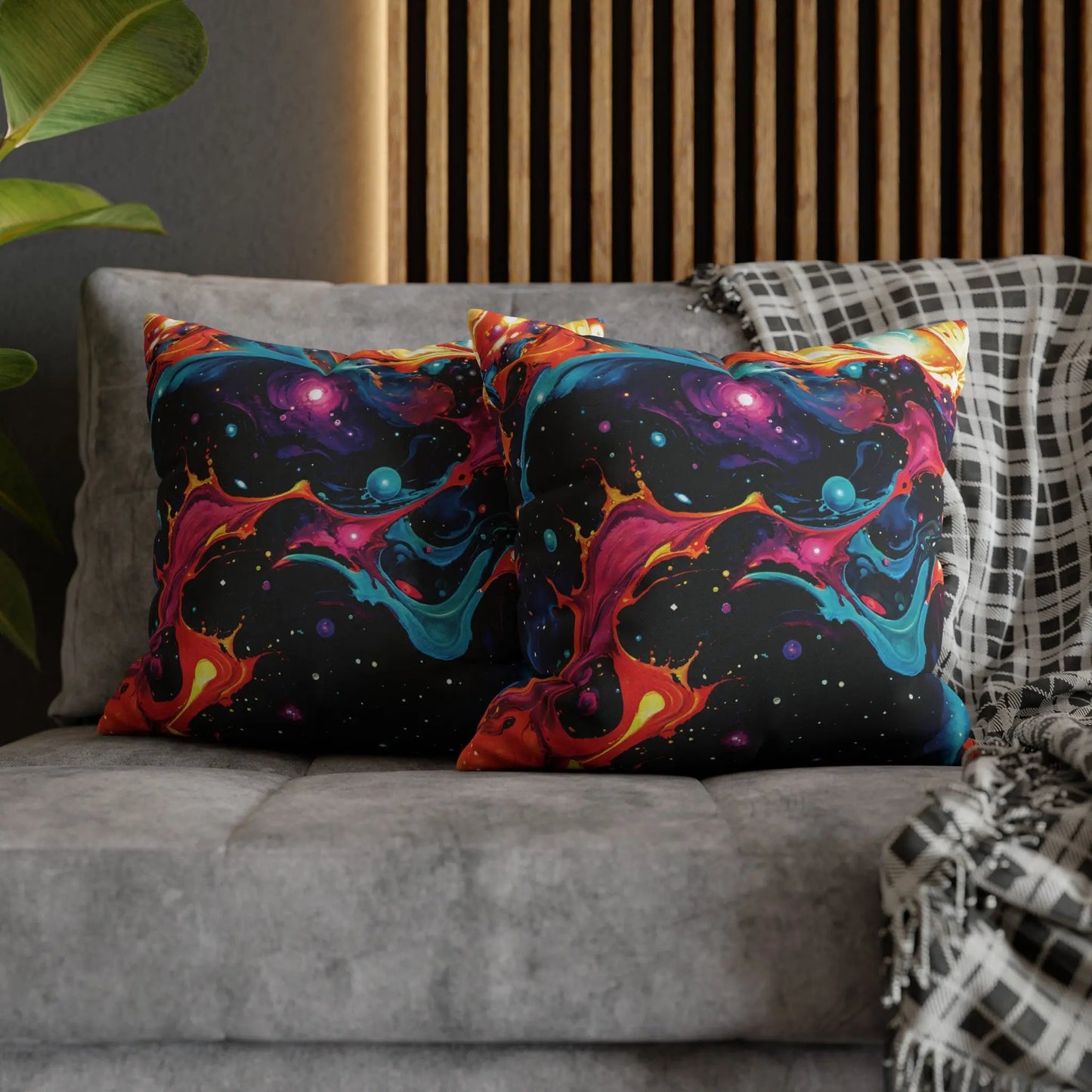 Square Pillow Case - Astral Tempest - by Jelly Kvlt