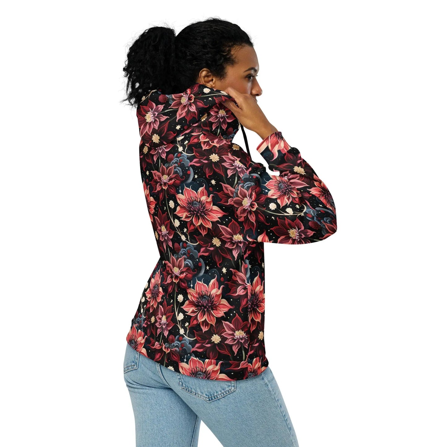 Twilight Dahlia Comfort Zip Hoodie | Soft & Stylish