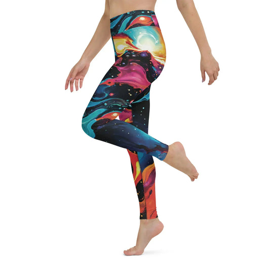Yoga Leggings - Astral Tempest - by Jelly Kvlt