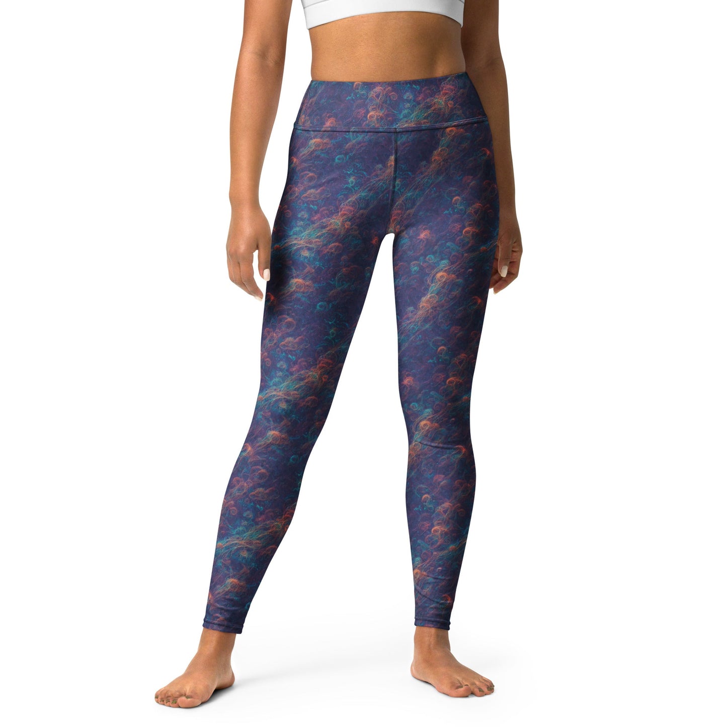 Stylish Yoga Leggings - Galactic Tangle for Ultimate Comfort & Flexibility