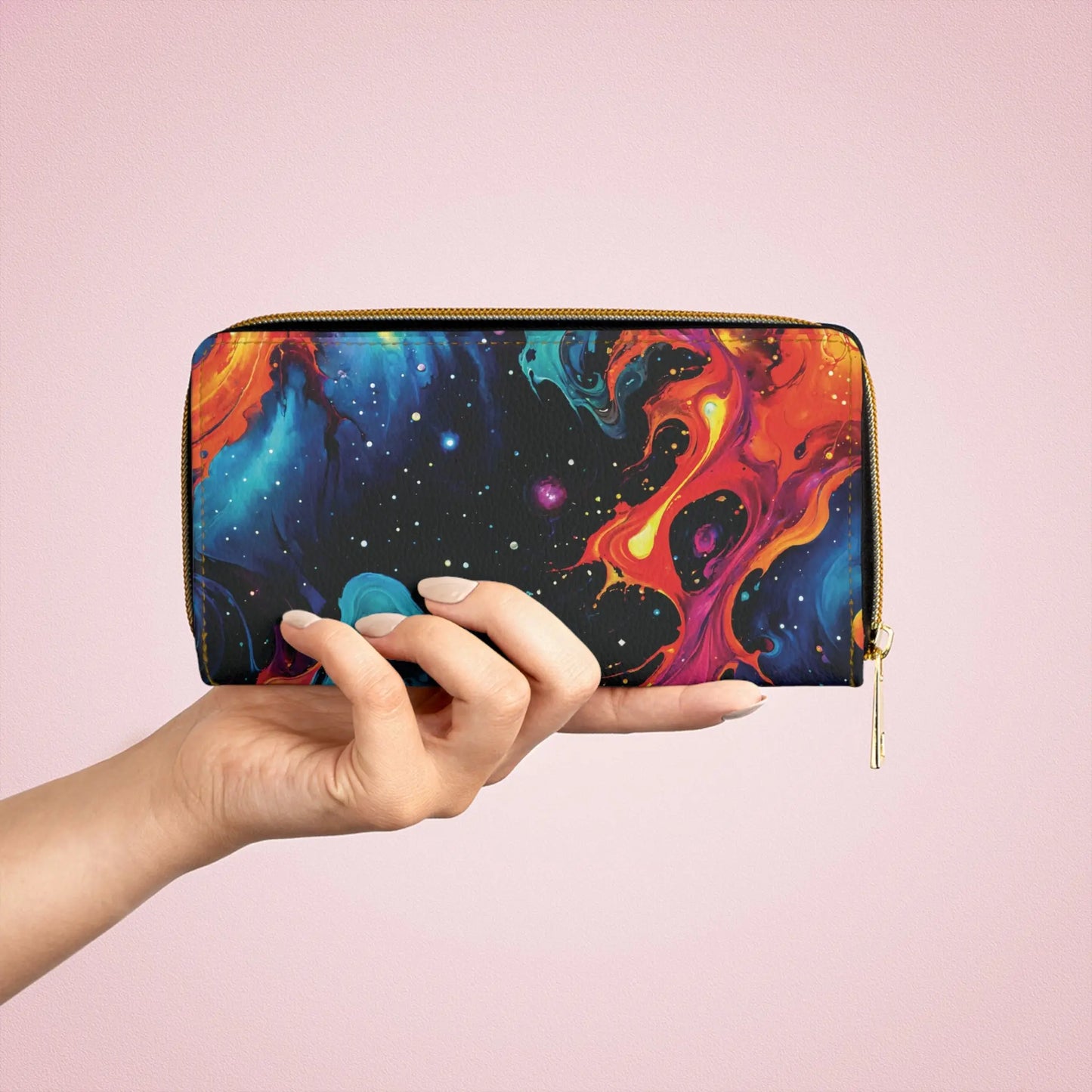 Zipper Wallet - Astral Tempest - by Printify