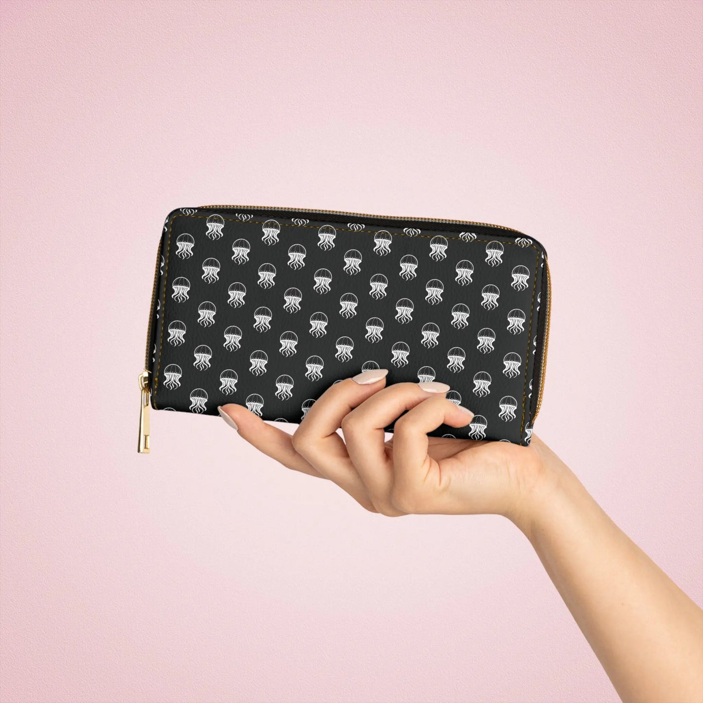 Zipper Wallet - Jellyfish Invaders - by Jelly Kvlt