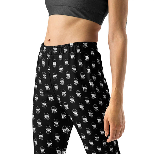 Women’s Comfortable Joggers - Jellyfish Invaders: Soft & Stylish
