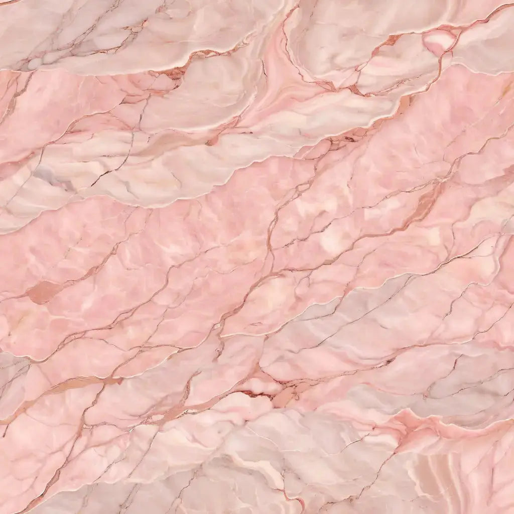 Rosa Antica marble print in blush pink, peach and cream with fine darker veins.