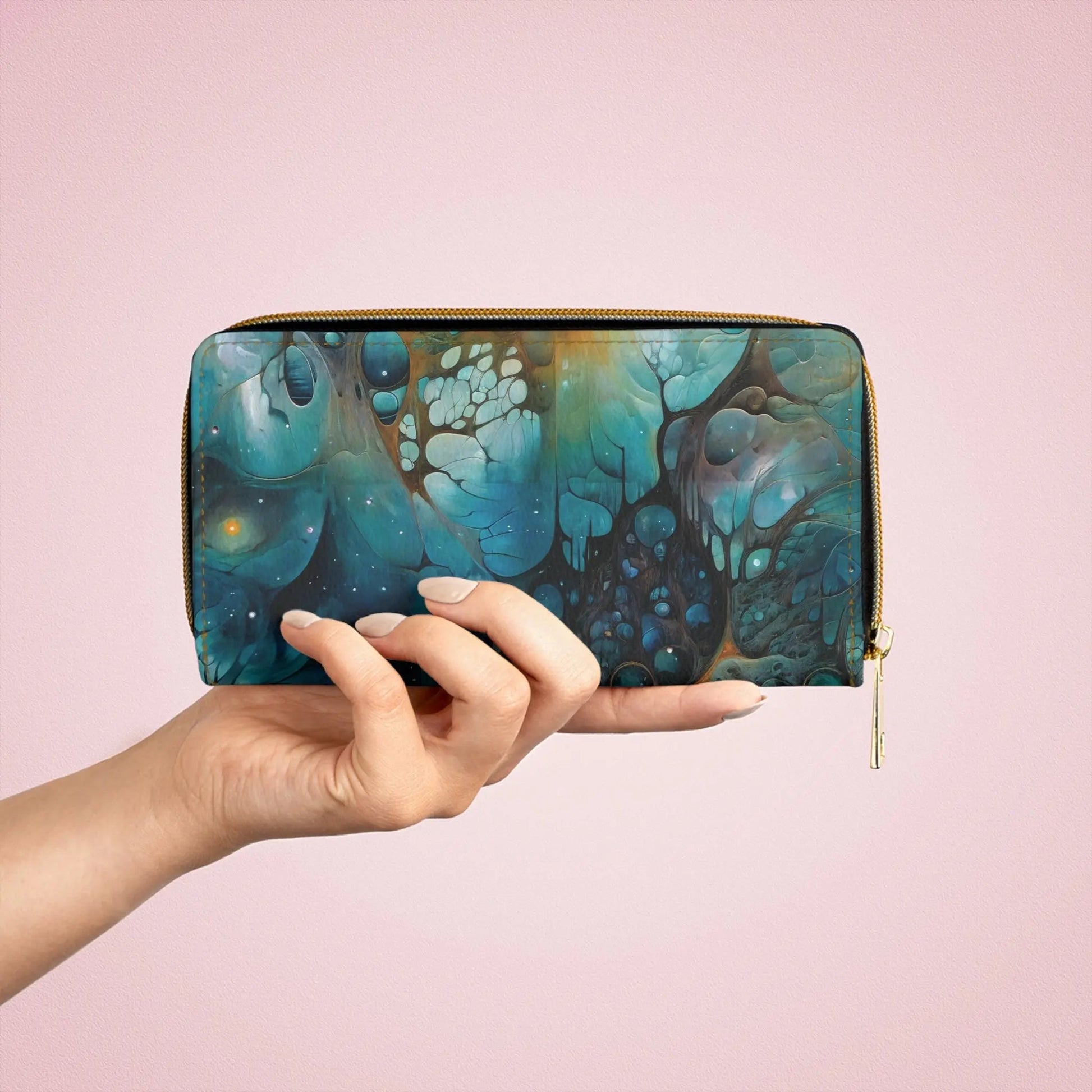 Zipper Wallet - Chthonic Echoes - by Jelly Kvlt