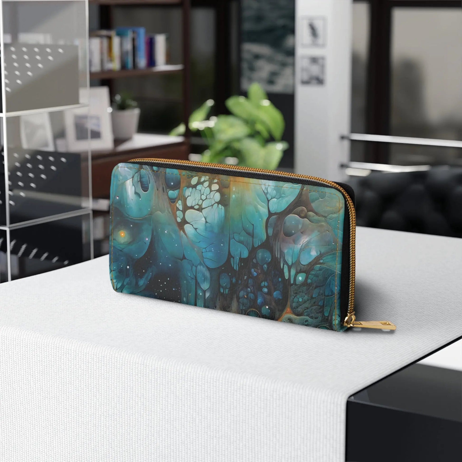 Zipper Wallet - Chthonic Echoes - by Jelly Kvlt