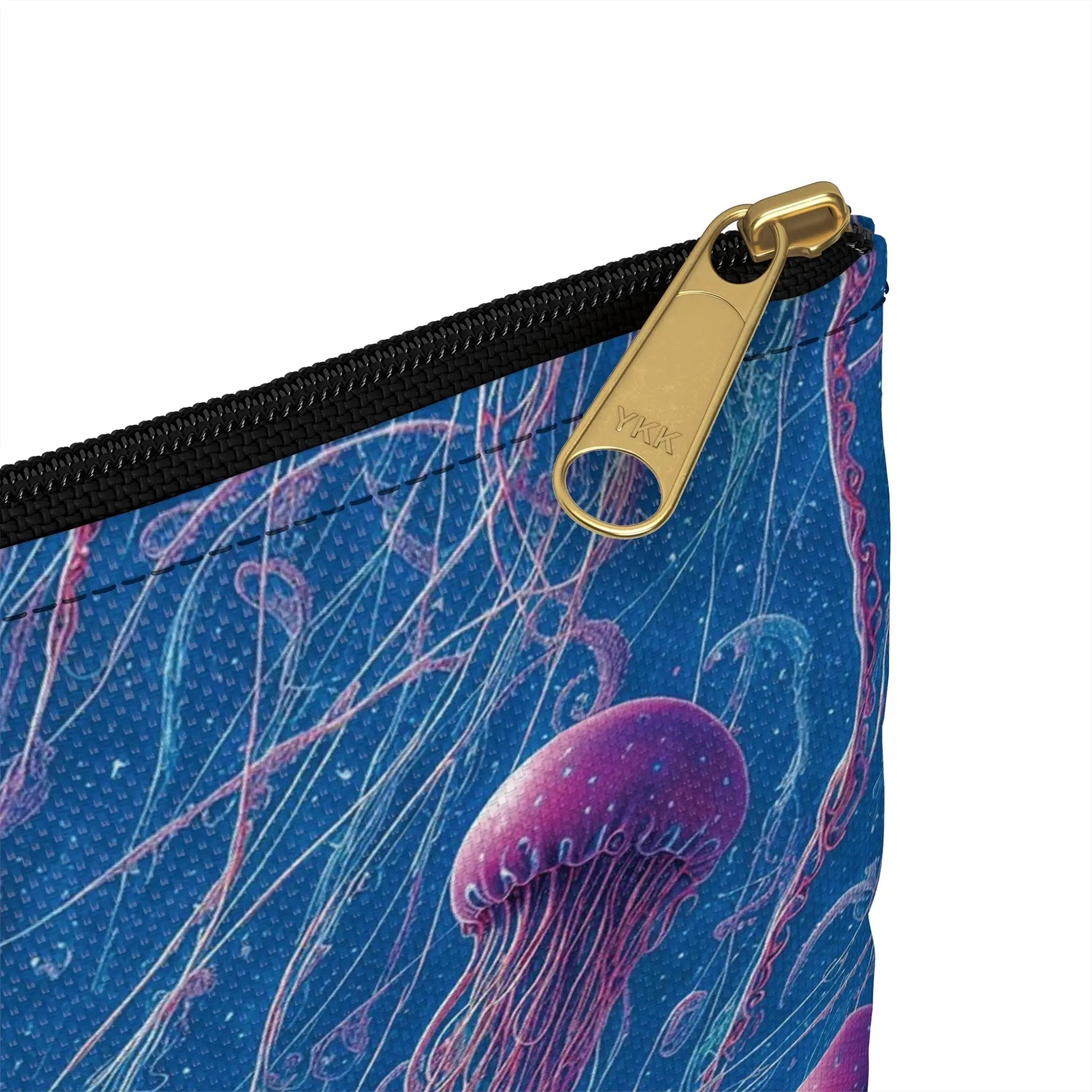 Accessory Pouch - Blue And Violet Jellyfishes - by Jelly Kvlt