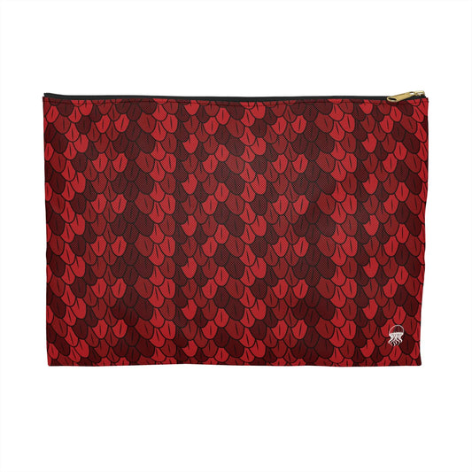 Accessory Pouch - Carmine Wyrm - by Jelly Kvlt