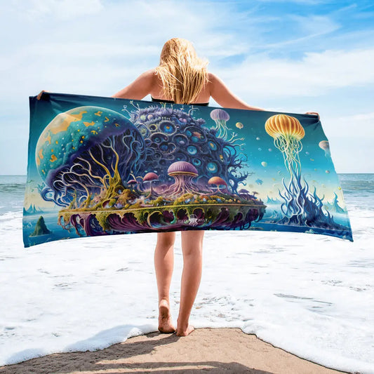 Beach Towel - Celestial Haven - by Jelly Kvlt