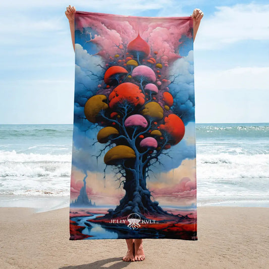 Beach Towel - Zolthyrian Tree - by Jelly Kvlt