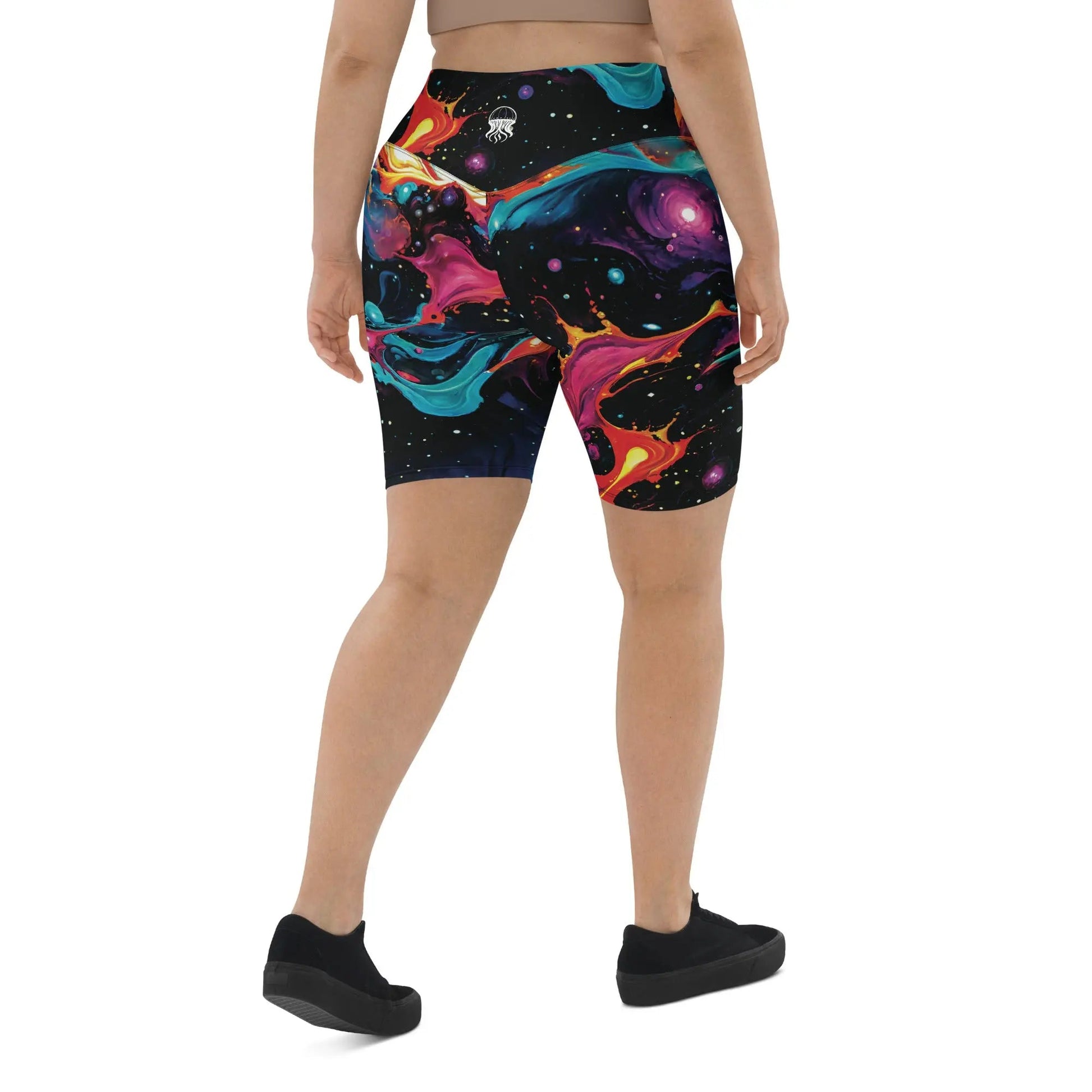 Biker Shorts - Astral Tempest - by Jelly Kvlt