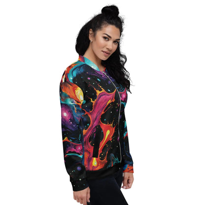 Bomber Jacket Astral Tempest | Celestial Storm & Comfort