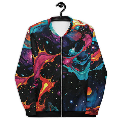 Bomber Jacket Astral Tempest | Celestial Storm & Comfort