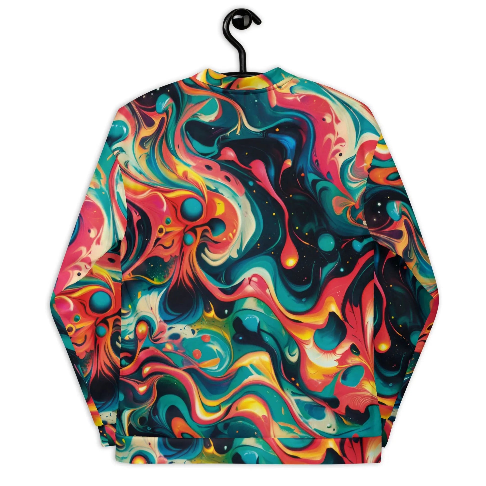 Bomber Jacket Celestial Splash | Cosmic Watercolor Elegance