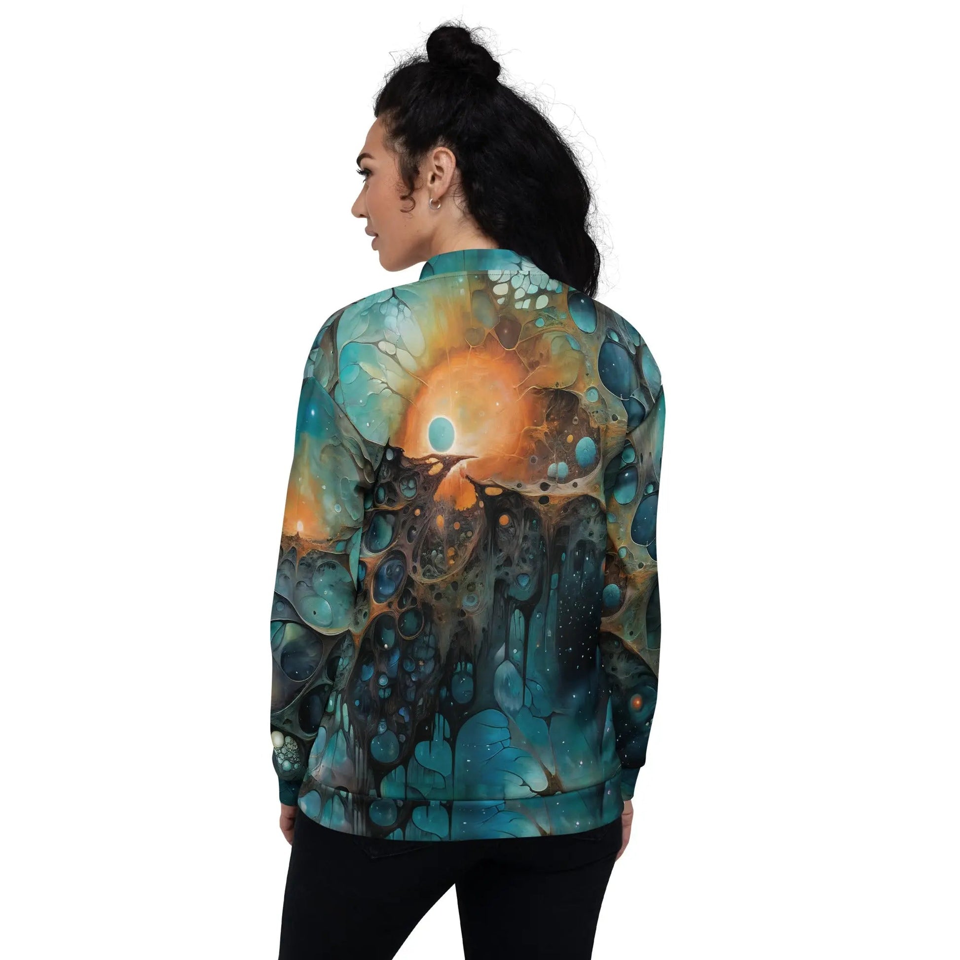 Bomber Jacket Chthonic Echoes | Cosmic Depths & Comfort