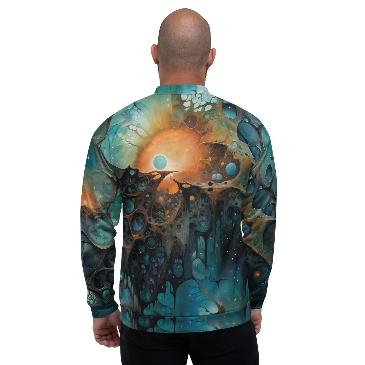 Bomber Jacket Chthonic Echoes | Cosmic Depths & Comfort