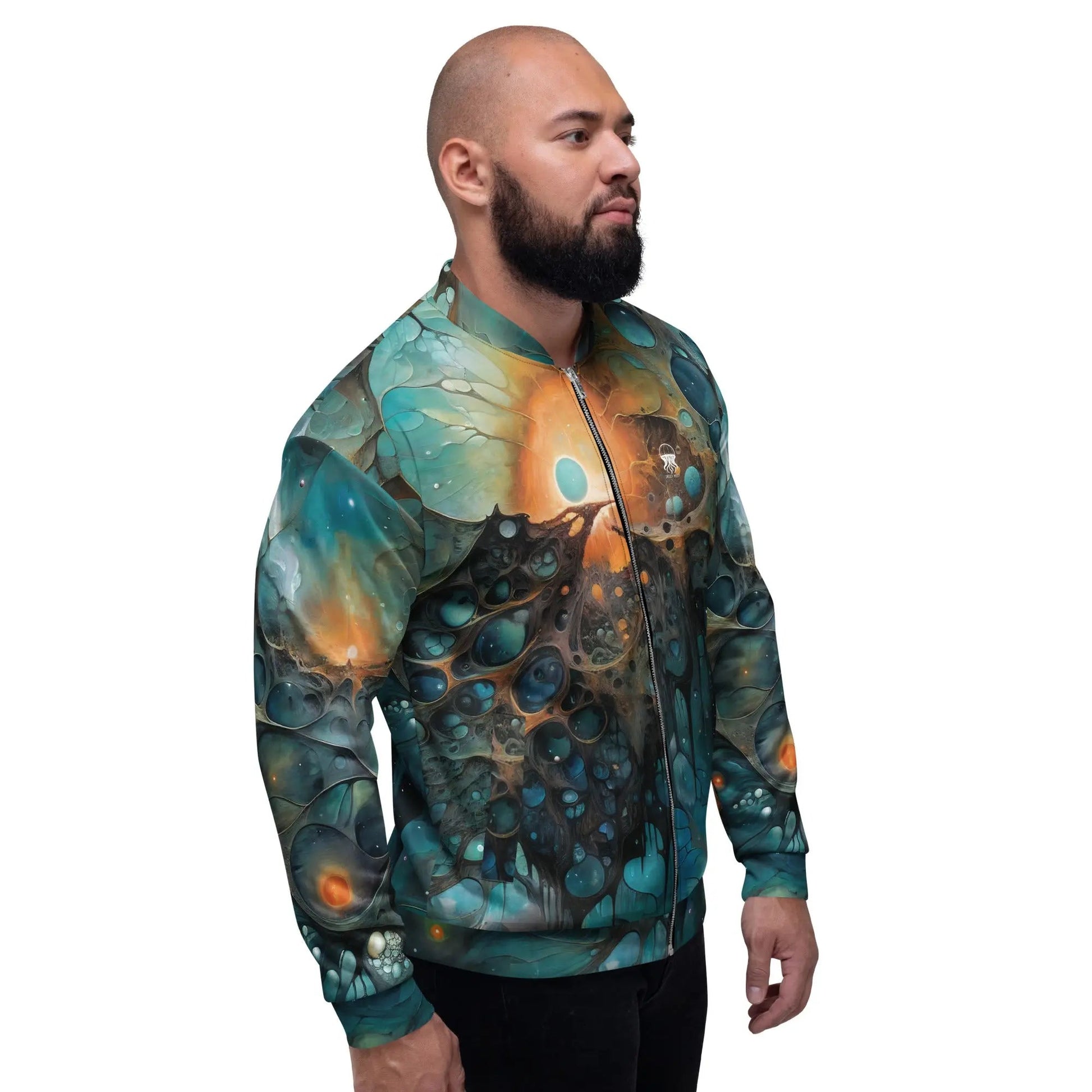 Bomber Jacket Chthonic Echoes | Cosmic Depths & Comfort