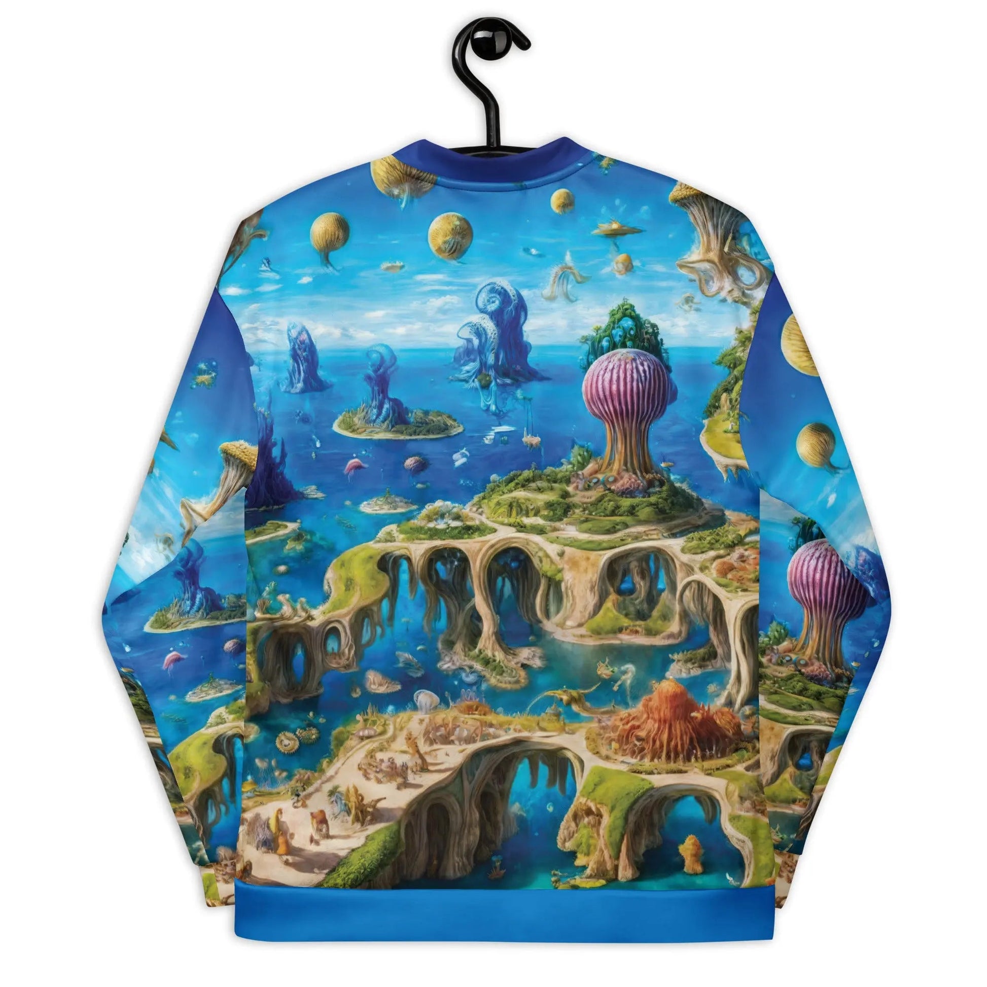 Bomber Jacket Fantasia Lagoon | Cosmic Surrealism & Comfort