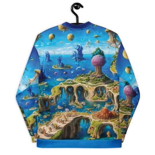 Bomber Jacket Fantasia Lagoon | Cosmic Surrealism & Comfort