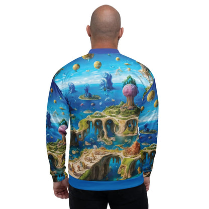 Bomber Jacket Fantasia Lagoon | Cosmic Surrealism & Comfort