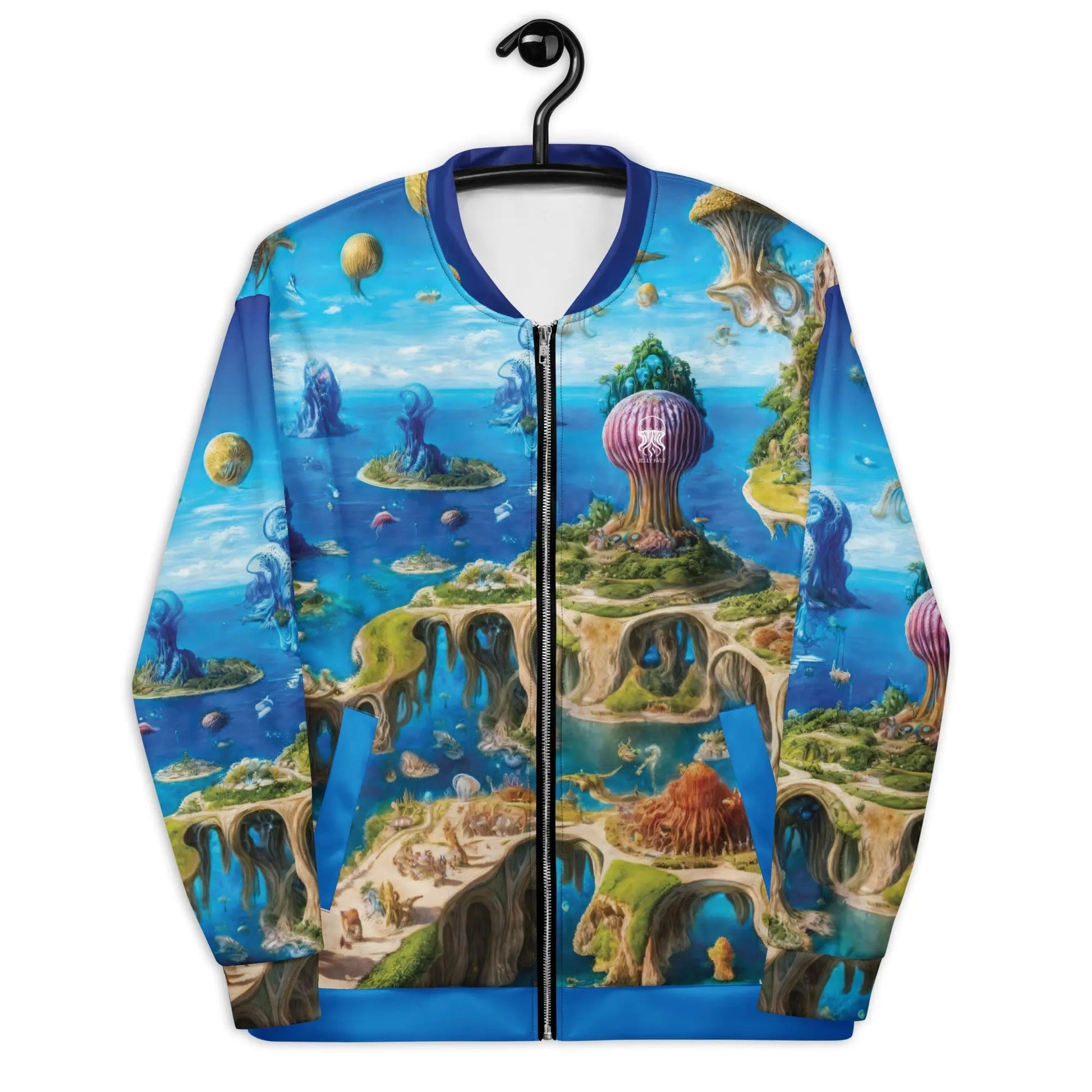 Bomber Jacket Fantasia Lagoon | Cosmic Surrealism & Comfort