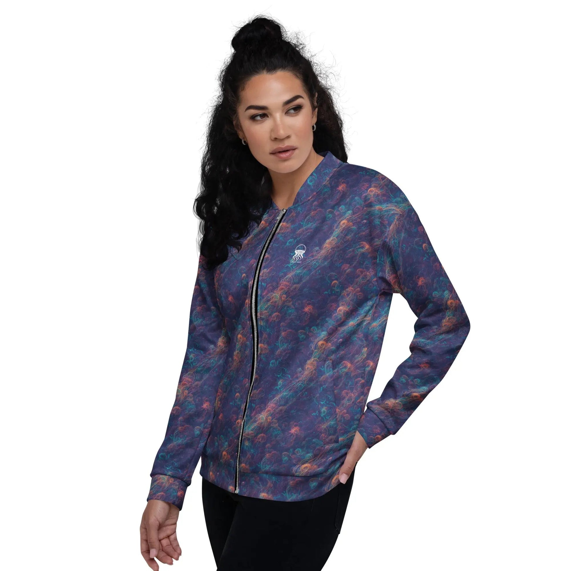 Bomber Jacket Galactic Tangle | Celestial Energy & Comfort
