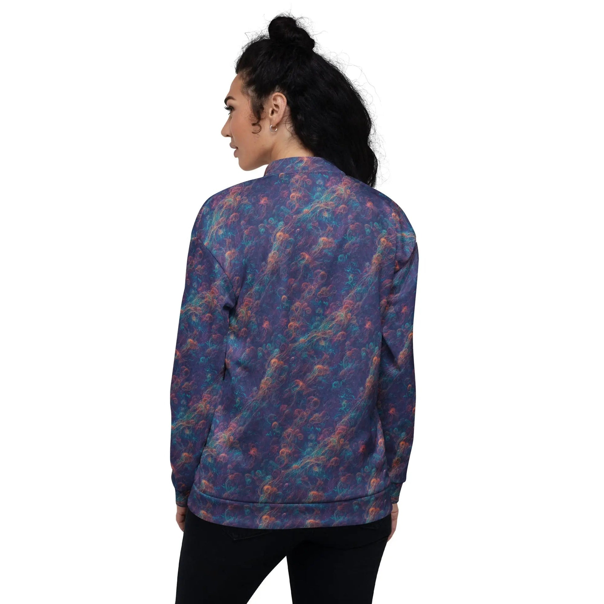 Bomber Jacket Galactic Tangle | Celestial Energy & Comfort