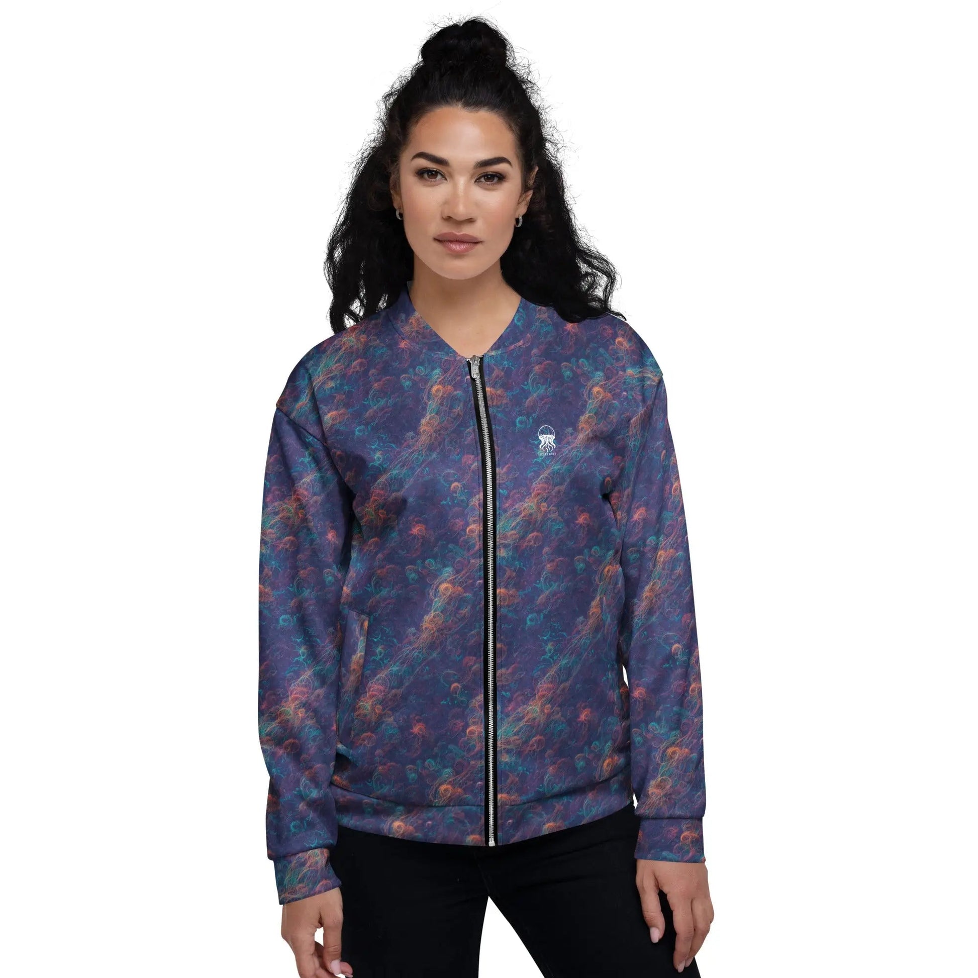 Bomber Jacket Galactic Tangle | Celestial Energy & Comfort