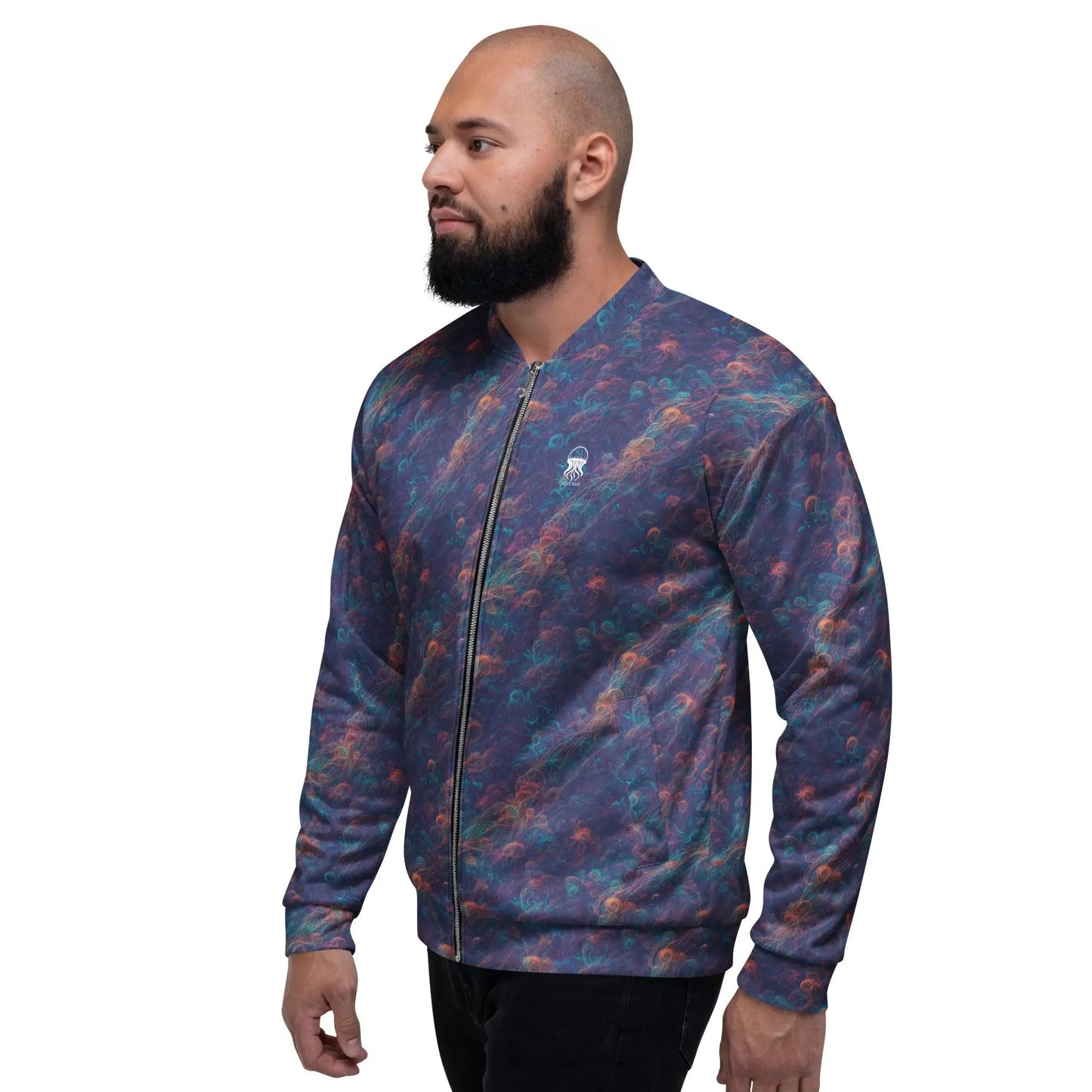 Bomber Jacket Galactic Tangle | Celestial Energy & Comfort