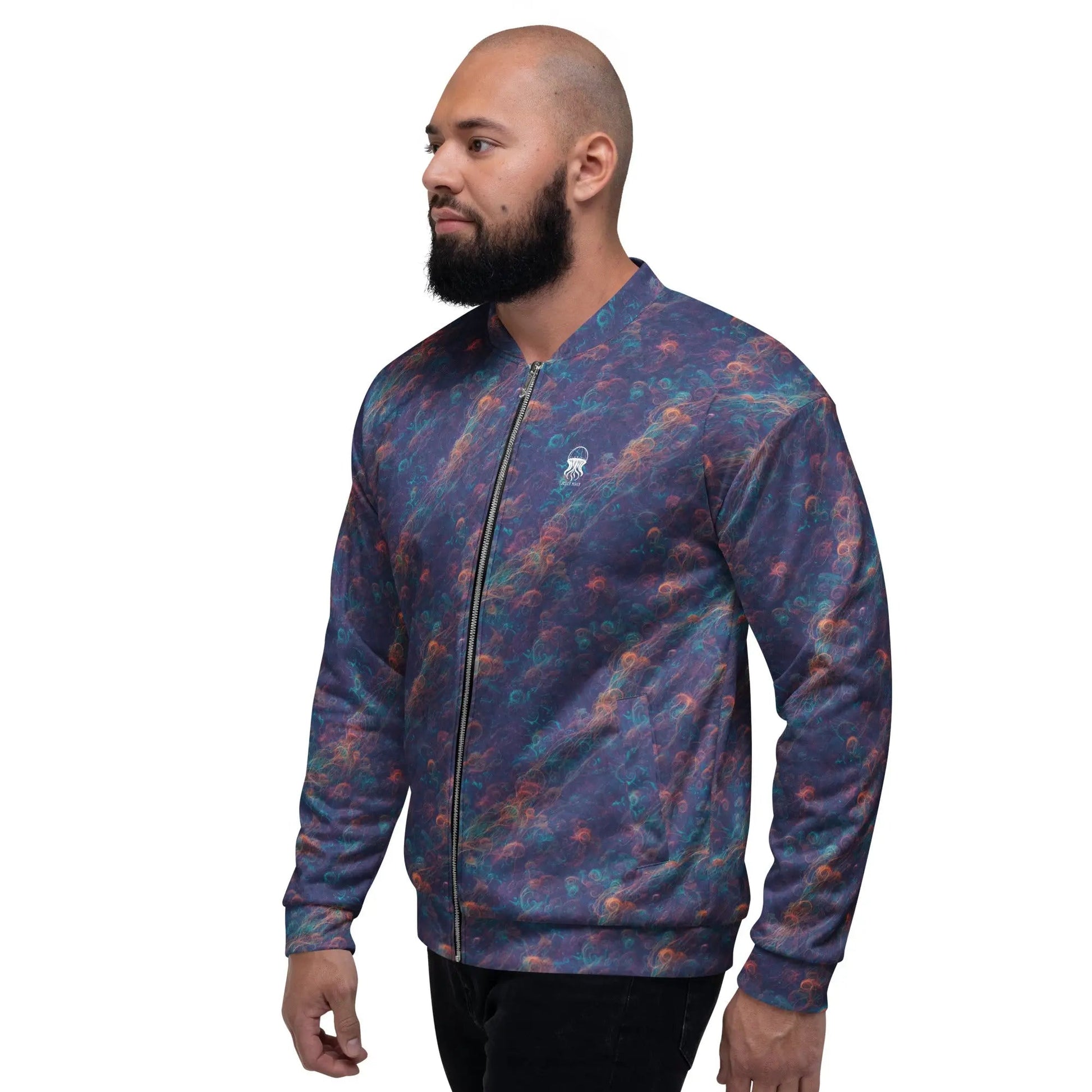 Bomber Jacket Galactic Tangle | Celestial Energy & Comfort