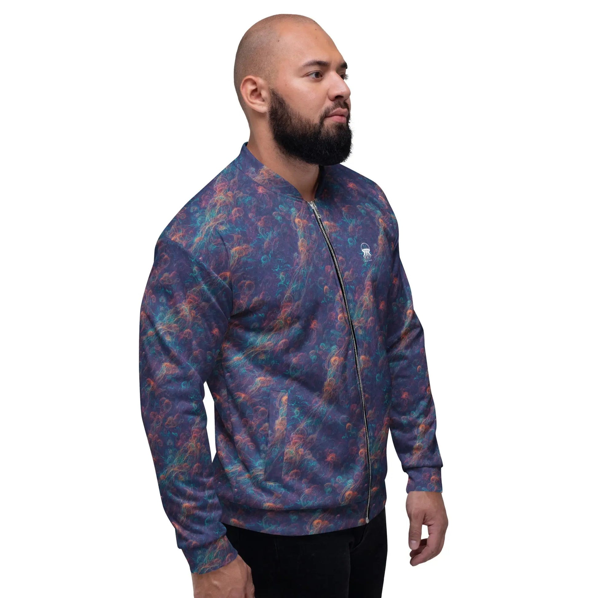 Bomber Jacket Galactic Tangle | Celestial Energy & Comfort