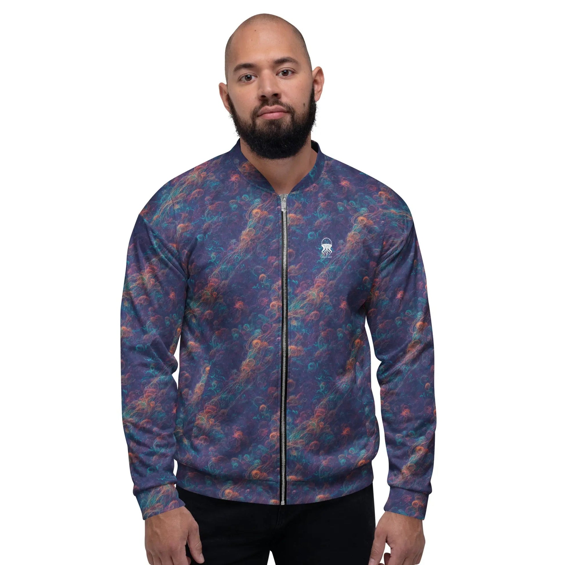 Bomber Jacket Galactic Tangle | Celestial Energy & Comfort