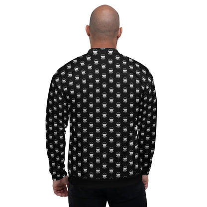 Bomber Jacket Jellyfish Invaders | Retro Arcade & Cosmic Edge