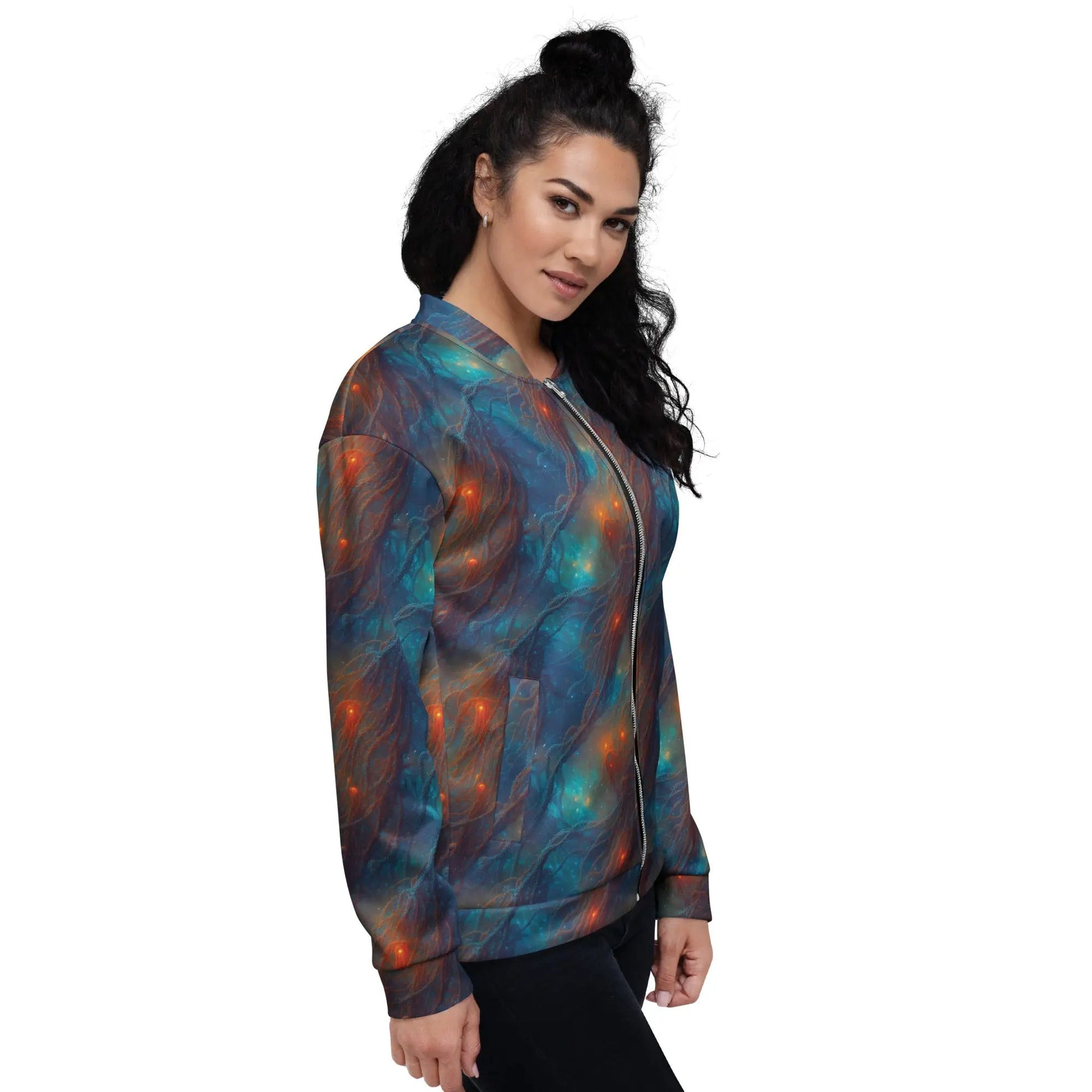 Bomber Jacket Nebular Nexus | Cosmic Mystery & Comfort