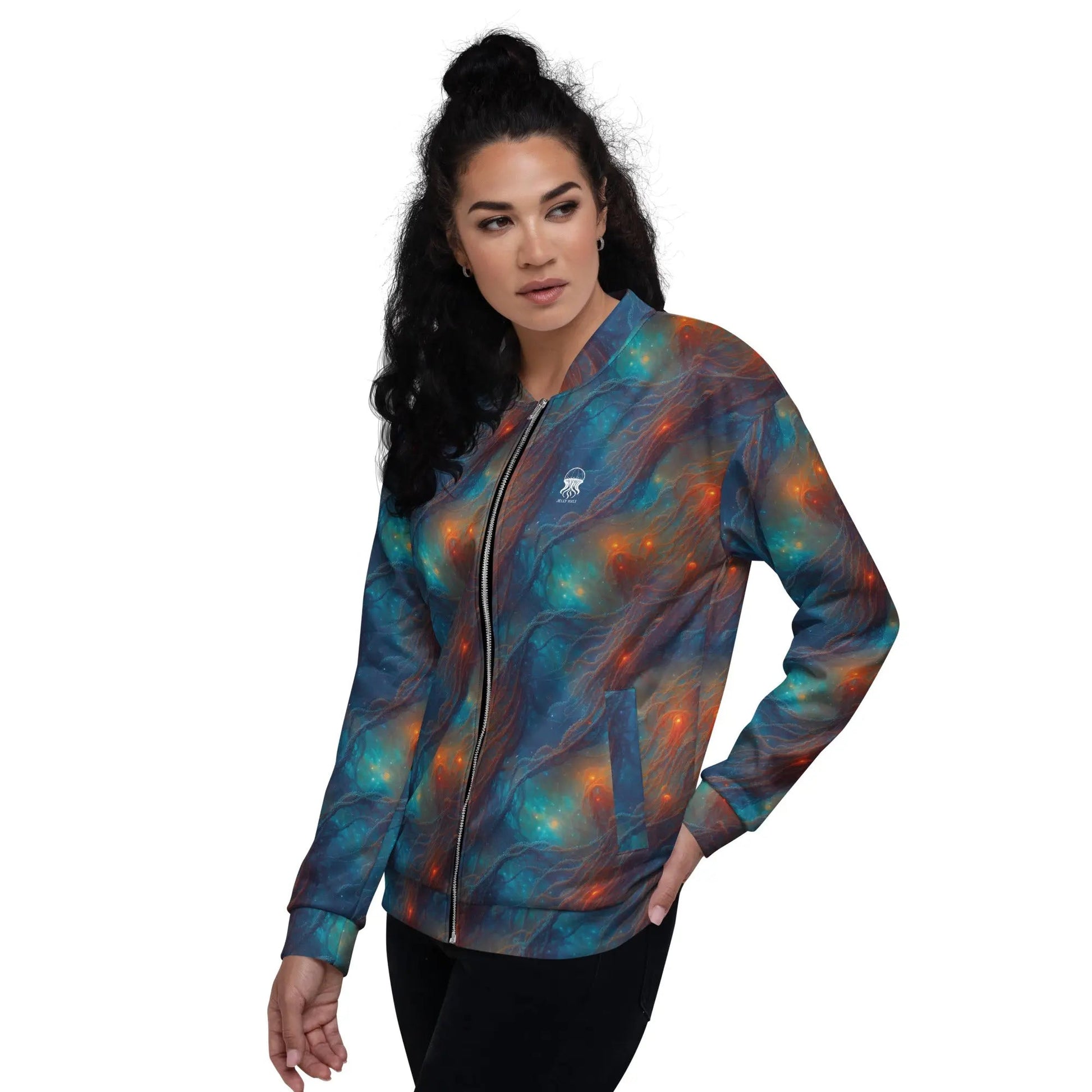 Bomber Jacket Nebular Nexus | Cosmic Mystery & Comfort