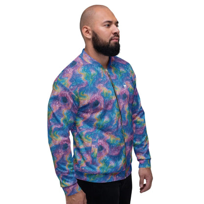 Bomber Jacket Quantum Drift | Celestial Flow & Comfort