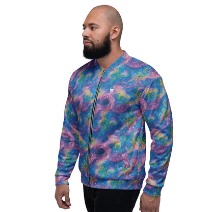 Bomber Jacket Quantum Drift | Celestial Flow & Comfort