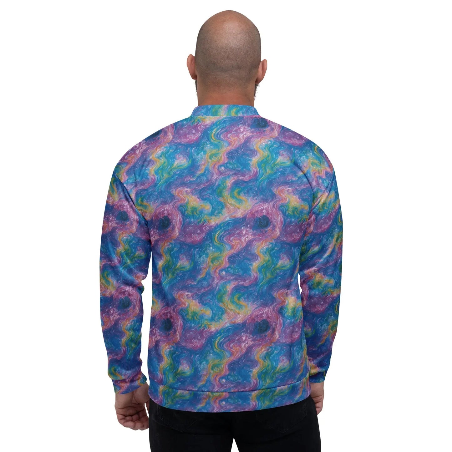 Bomber Jacket Quantum Drift | Celestial Flow & Comfort
