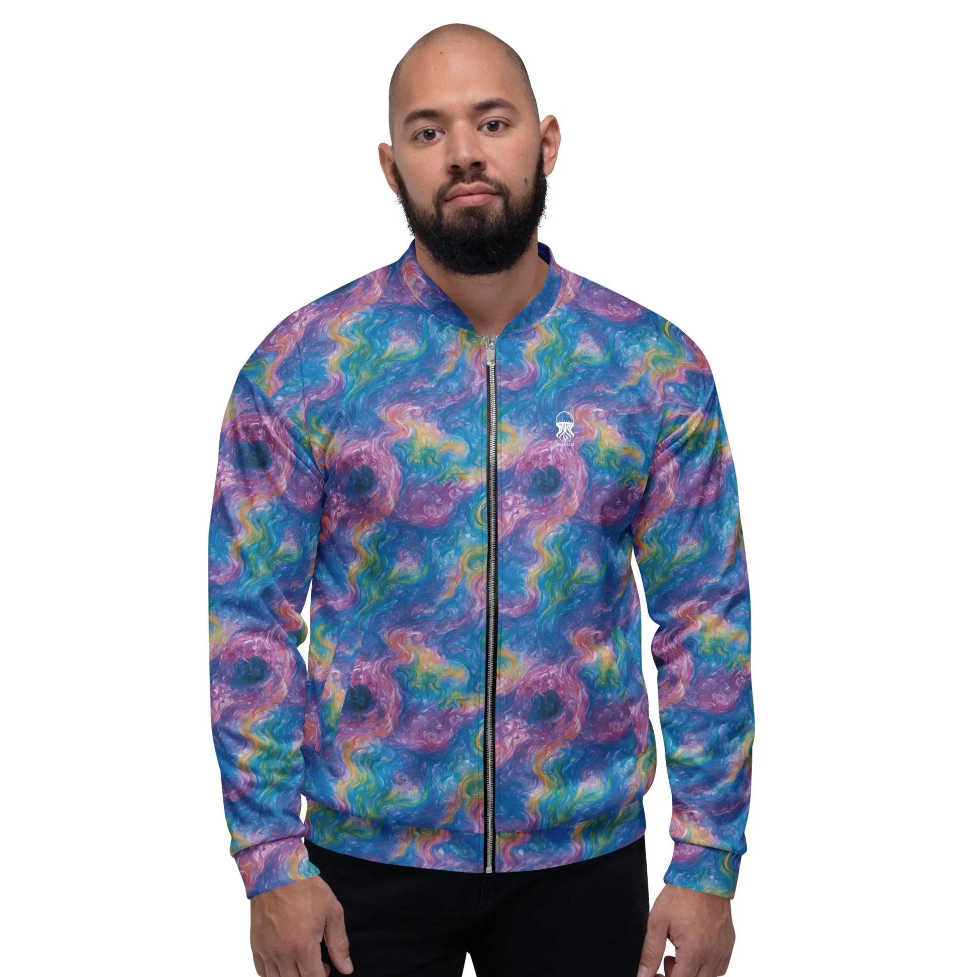 Bomber Jacket Quantum Drift | Celestial Flow & Comfort