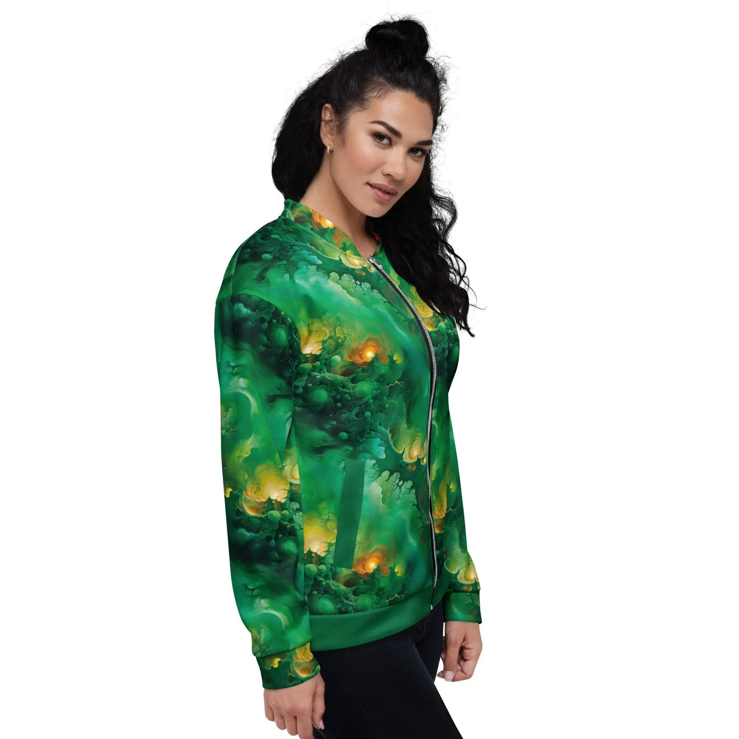 Bomber Jacket Viridian Shroud | Galactic Storm & Comfort