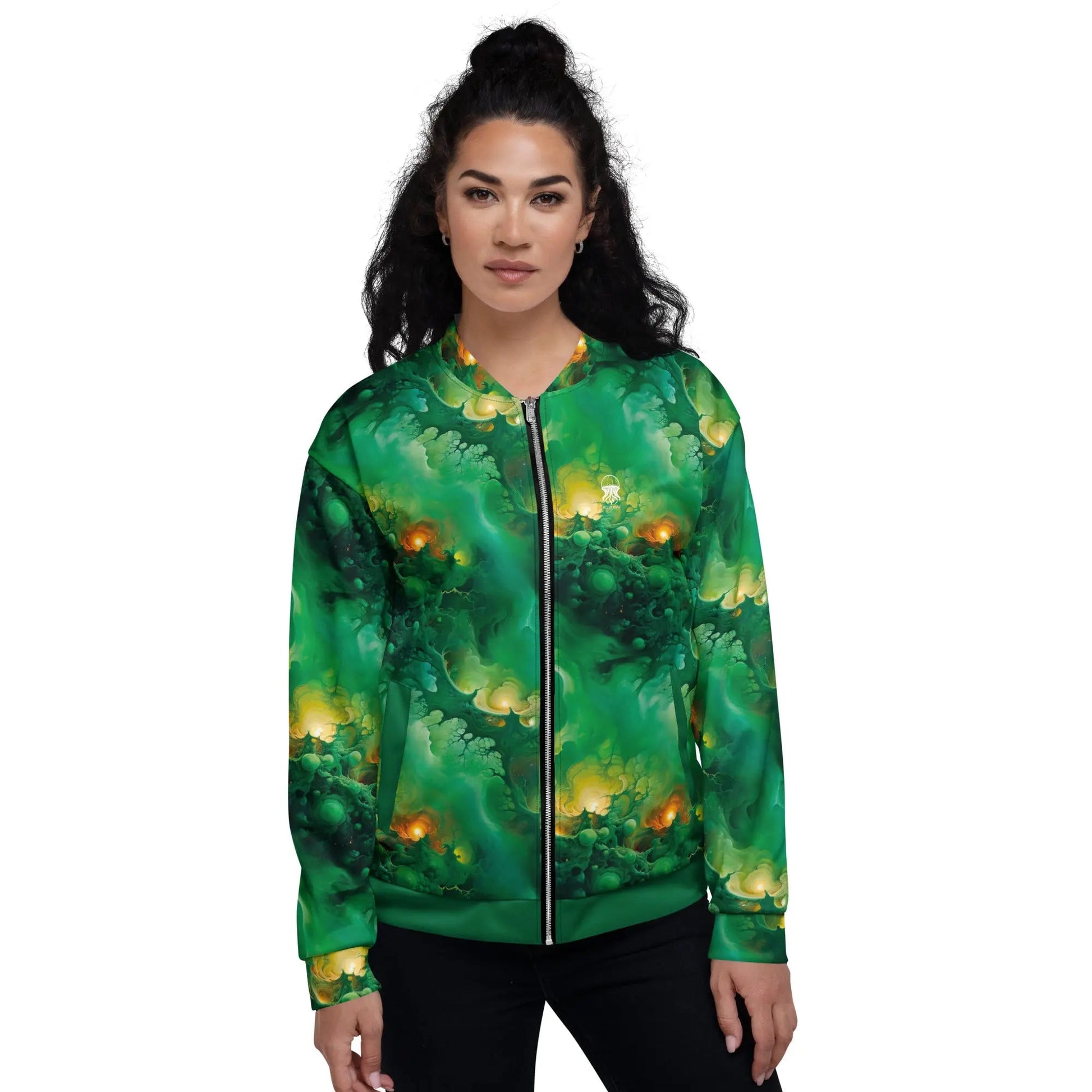 Bomber Jacket Viridian Shroud | Galactic Storm & Comfort