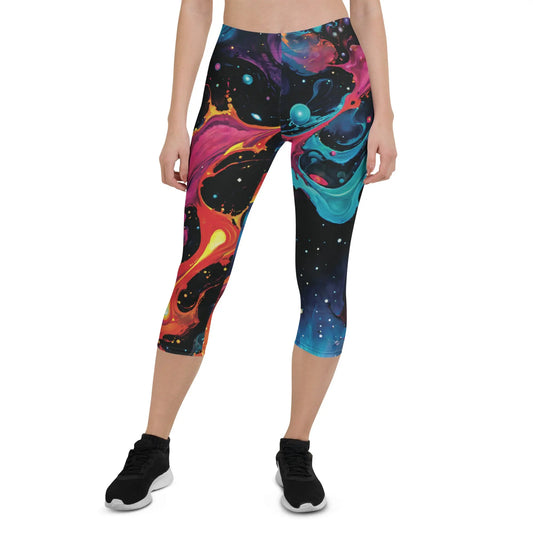 Capri Leggings - Astral Tempest - by Jelly Kvlt