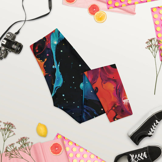 Capri Leggings - Astral Tempest - by Jelly Kvlt