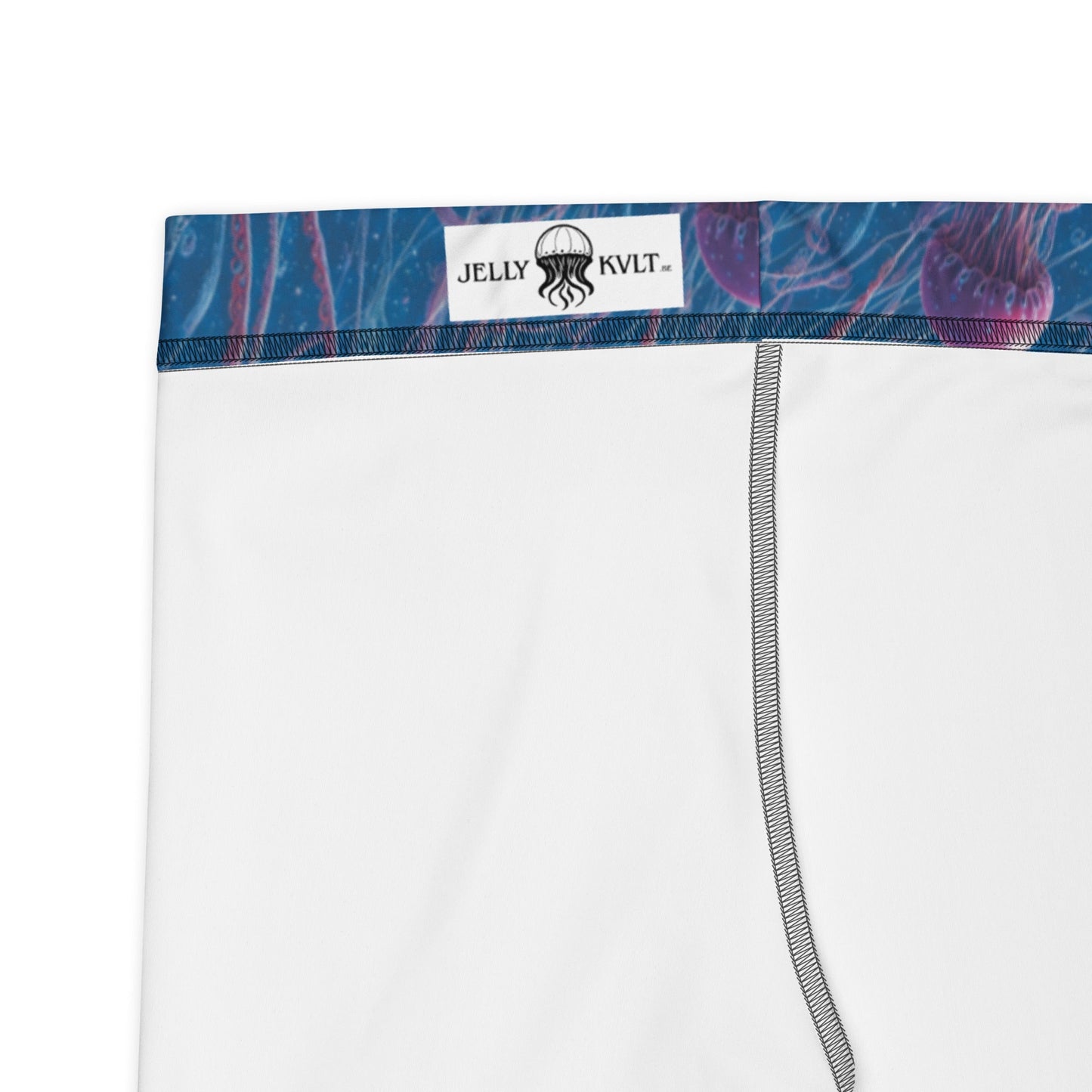Capri Leggings - Blue and Violet Jellyfishes - by Jelly Kvlt