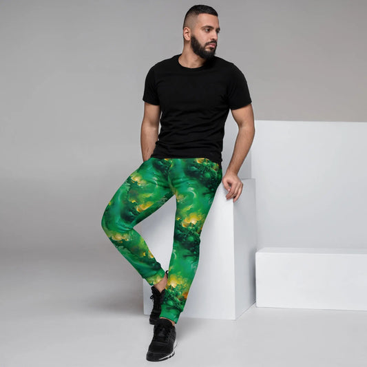 Men's Comfortable Joggers - Viridian Shroud Jelly Kvlt