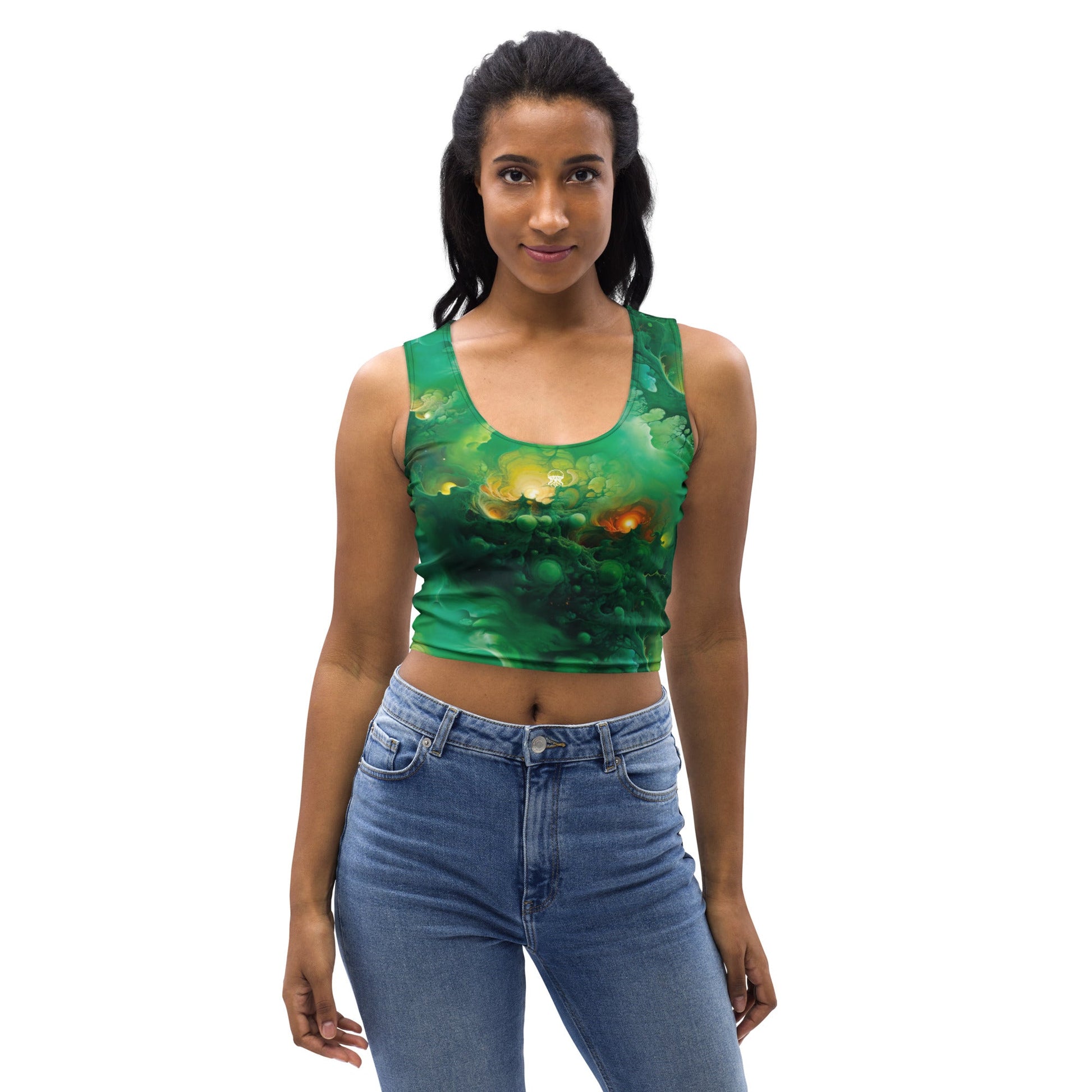 Crop Top - Viridian Shroud Jelly Kvlt